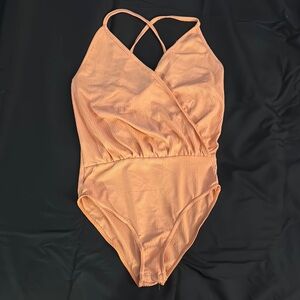 Peach Kids One Piece Swimsuit